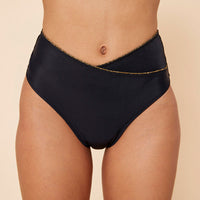 Menstrual swimwear high waist cross wrap Naïa